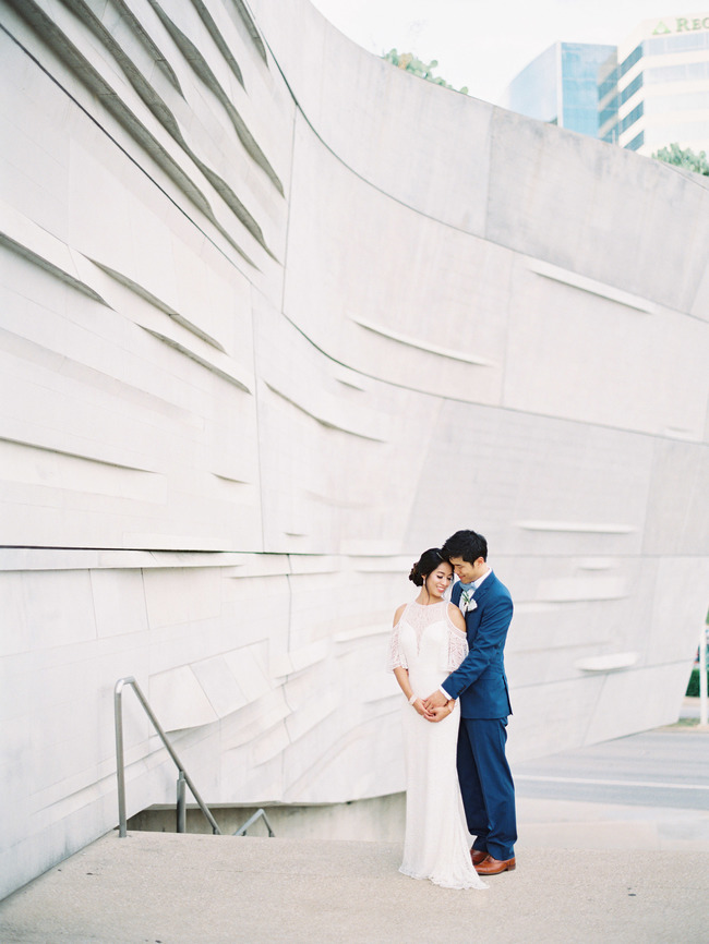 minimal blue wedding