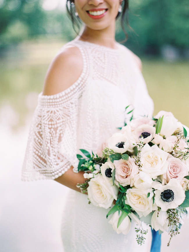 minimal blue wedding