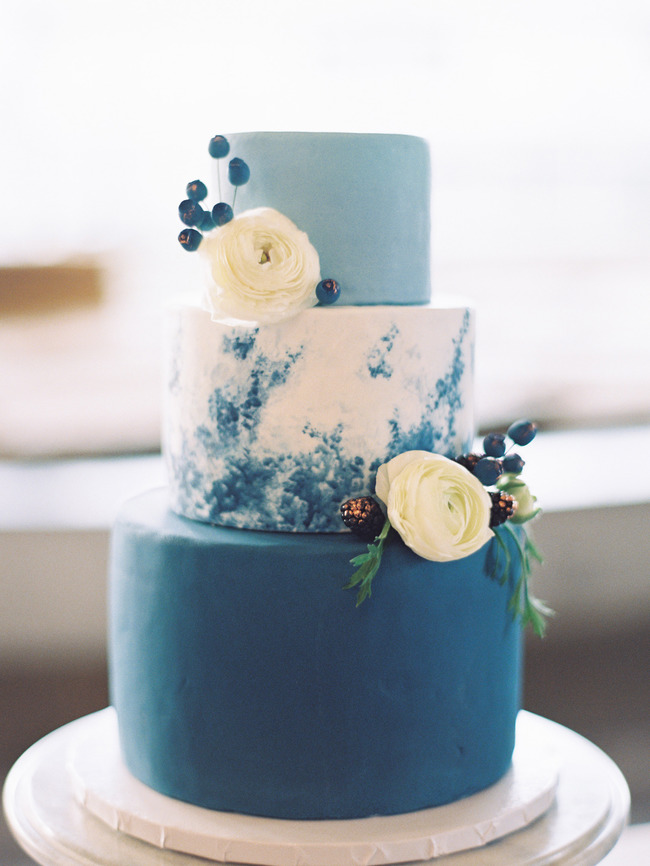 minimal blue wedding