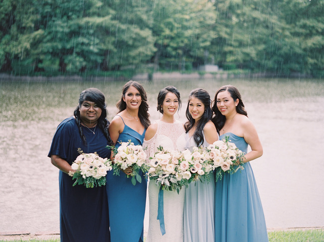 minimal blue wedding