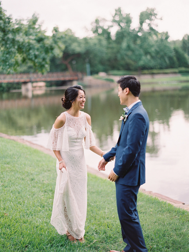 minimal blue wedding