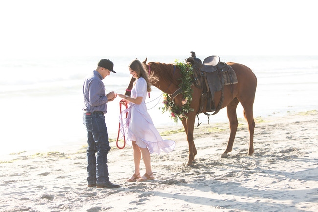 Horseback Riding Turned Surprise Sunset Proposal - Inspired by This