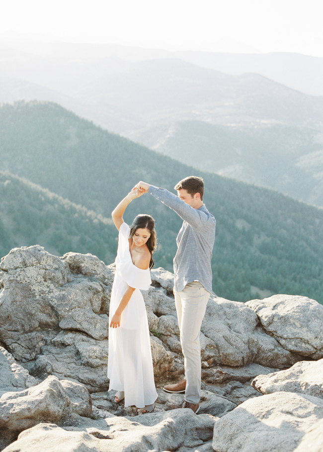 Relaxed Engagement Shoot in the Colorado Mountains - Inspired by This