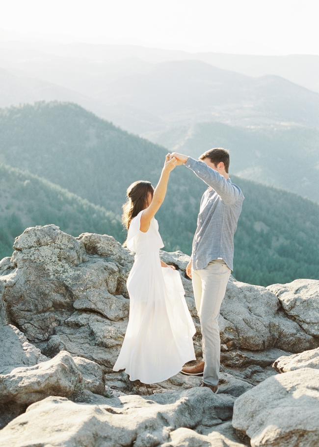 Relaxed Engagement Shoot in the Colorado Mountains - Inspired by This