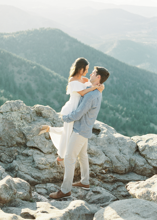 Relaxed Engagement Shoot in the Colorado Mountains - Inspired by This