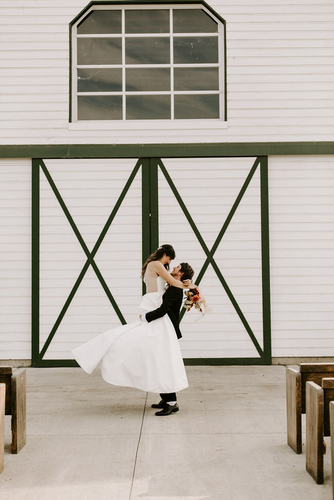 Moody & Minimalist Barn Wedding Inspiration - Inspired by This