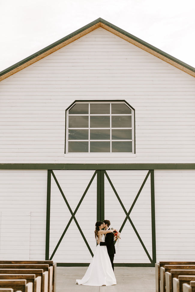 Moody & Minimalist Barn Wedding Inspiration - Inspired by This