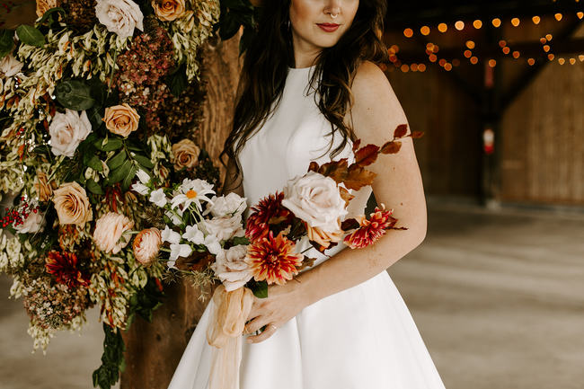 Moody & Minimalist Barn Wedding Inspiration - Inspired by This