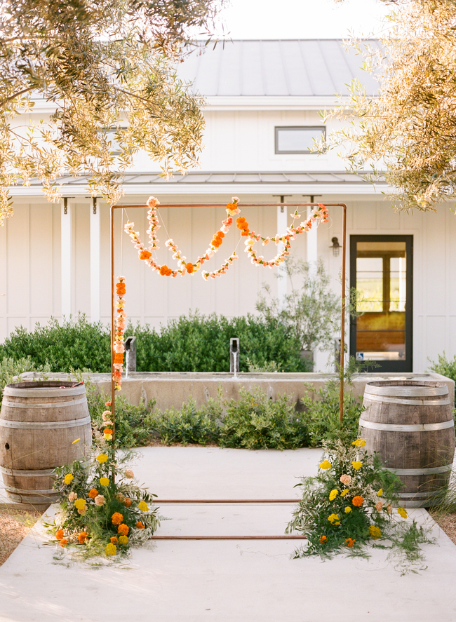 A pop of Marigold wedding inspiration - Inspired by This