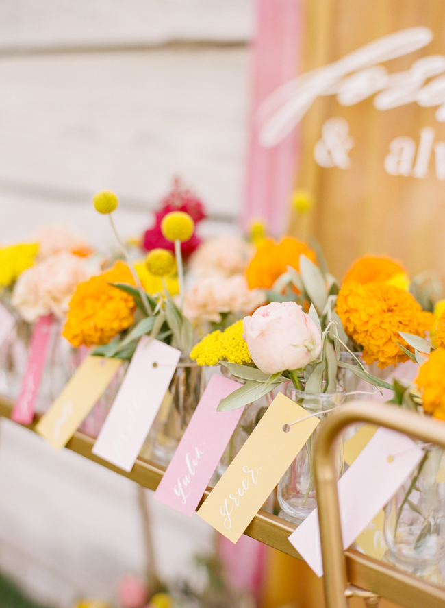 A pop of Marigold wedding inspiration - Inspired by This