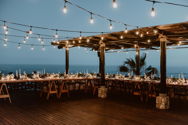 Chic monochromatic wedding in Los Cabos - Inspired by This