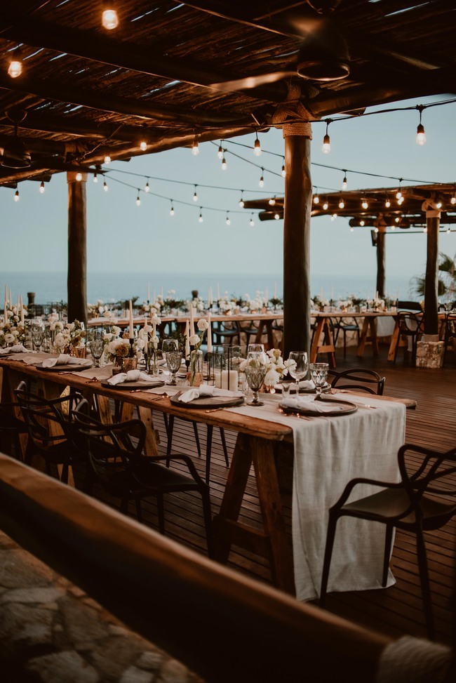 Chic monochromatic wedding in Los Cabos - Inspired by This