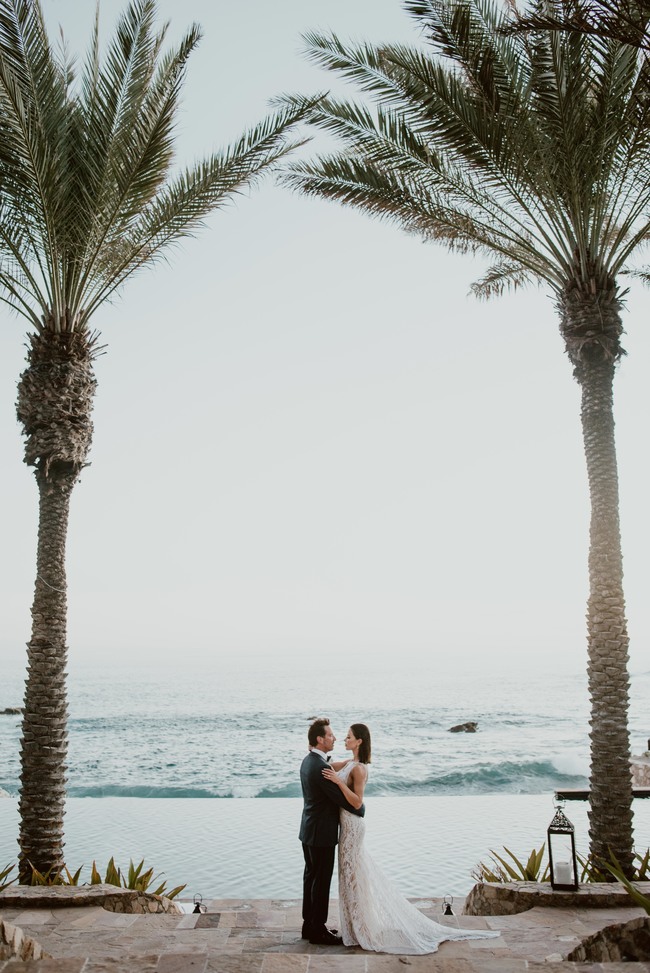 Chic monochromatic wedding in Los Cabos - Inspired by This