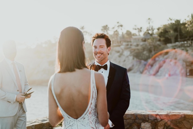 Chic monochromatic wedding in Los Cabos - Inspired by This