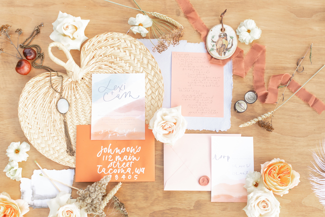 shades of rust wedding