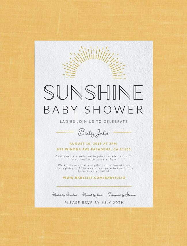 Chic Golden Tones Baby Shower in California - Inspired by This