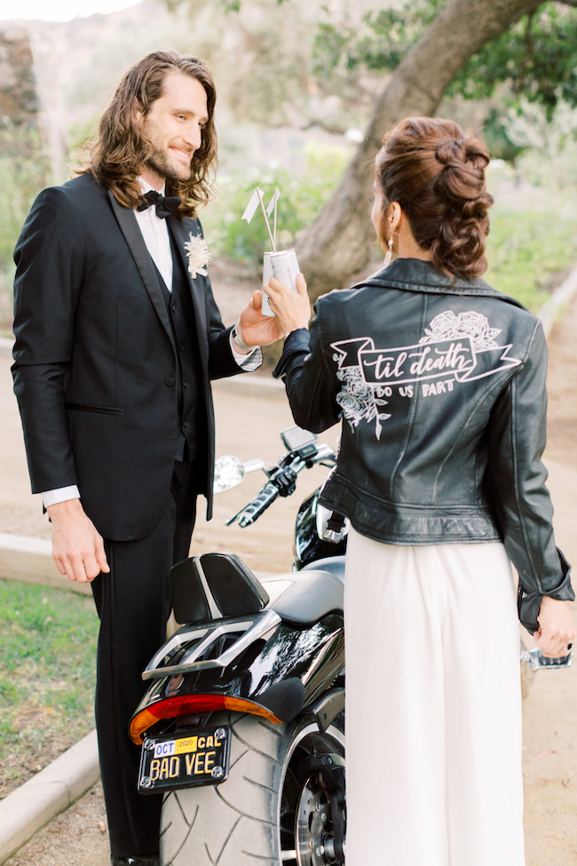 Biker wedding guest on sale attire