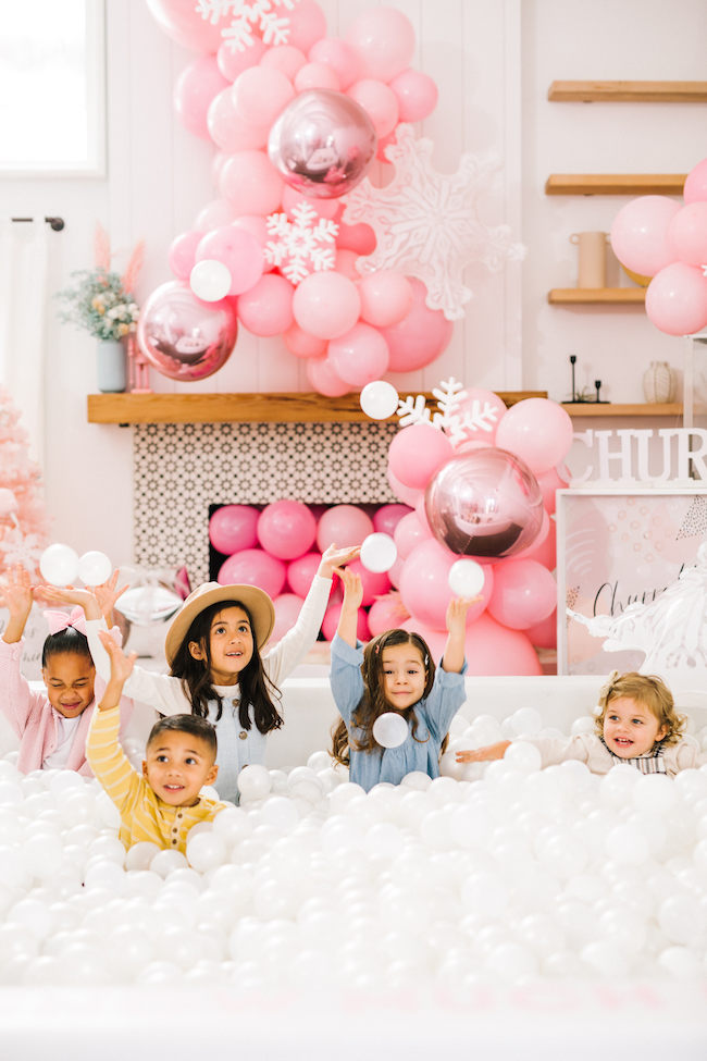 Dreaming of a Pink Christmas Birthday Party Inspired By This