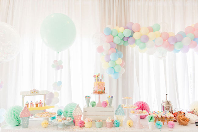 Pastel Candy Birthday Party: Carmendy is FOUR! - Ice Cream Off