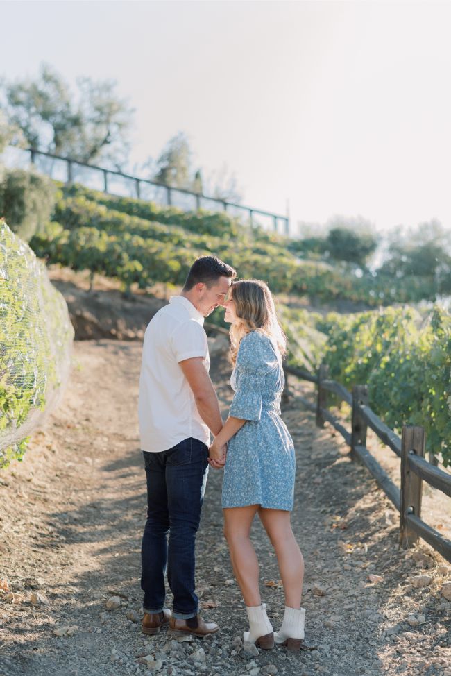 Casual Vineyard Engagement Photos - Inspired by This