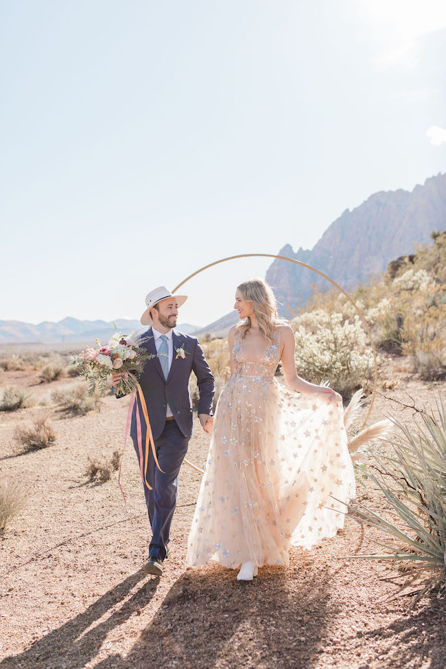 stars inspired elopement