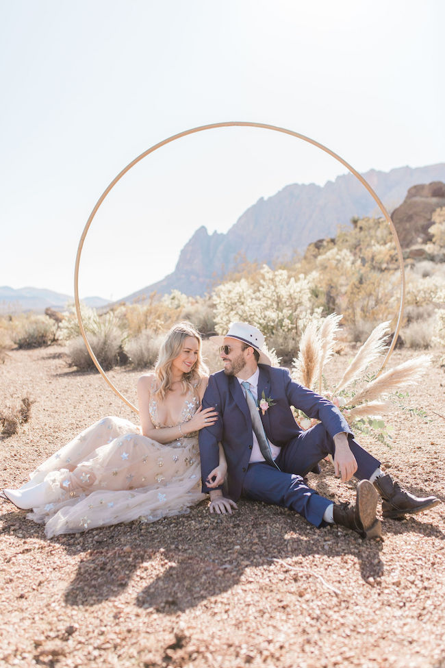 stars inspired elopement