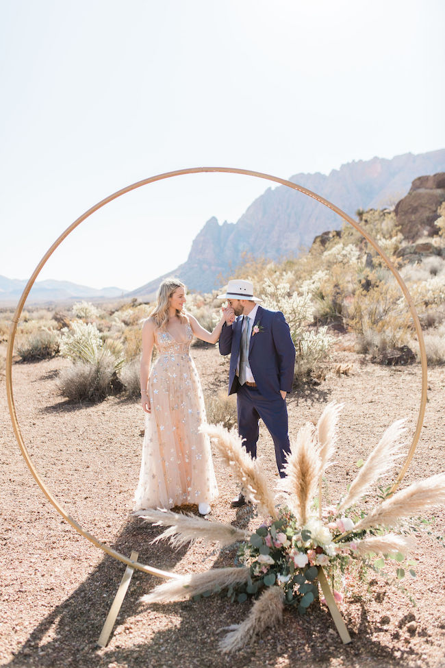 stars inspired elopement