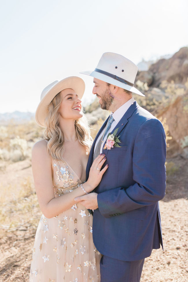 stars inspired elopement