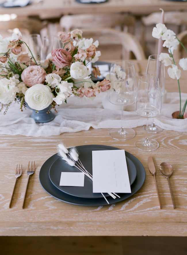 Modern Matte Black Flatware for Weddings & Events - GREYSTONE TABLE