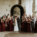 Urban Burgundy Fall Wedding