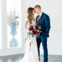 Burgundy and Navy Wedding