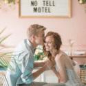 Retro Engagement Photos