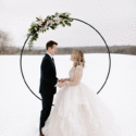 Snowy wedding, unique winter wedding ideas