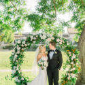 blue garden wedding