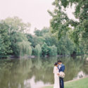 minimal blue wedding