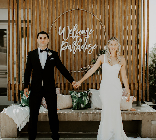 tropical boho wedding