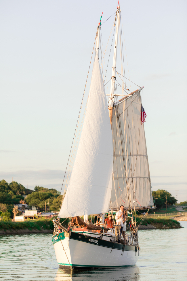 Lakeside Boat Dock Engagement Shoot