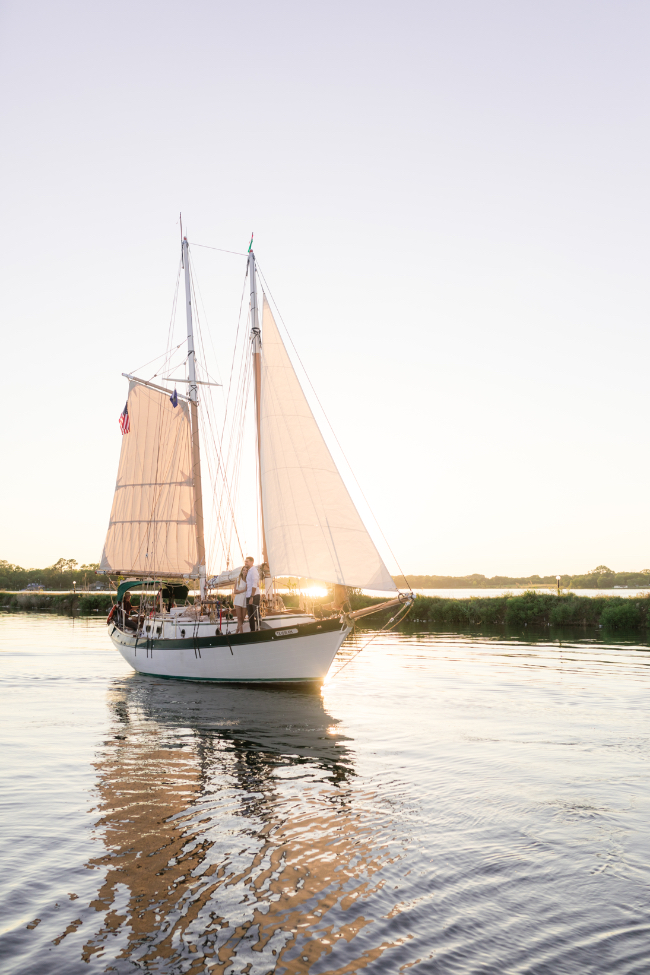 Lakeside Boat Dock Engagement Shoot