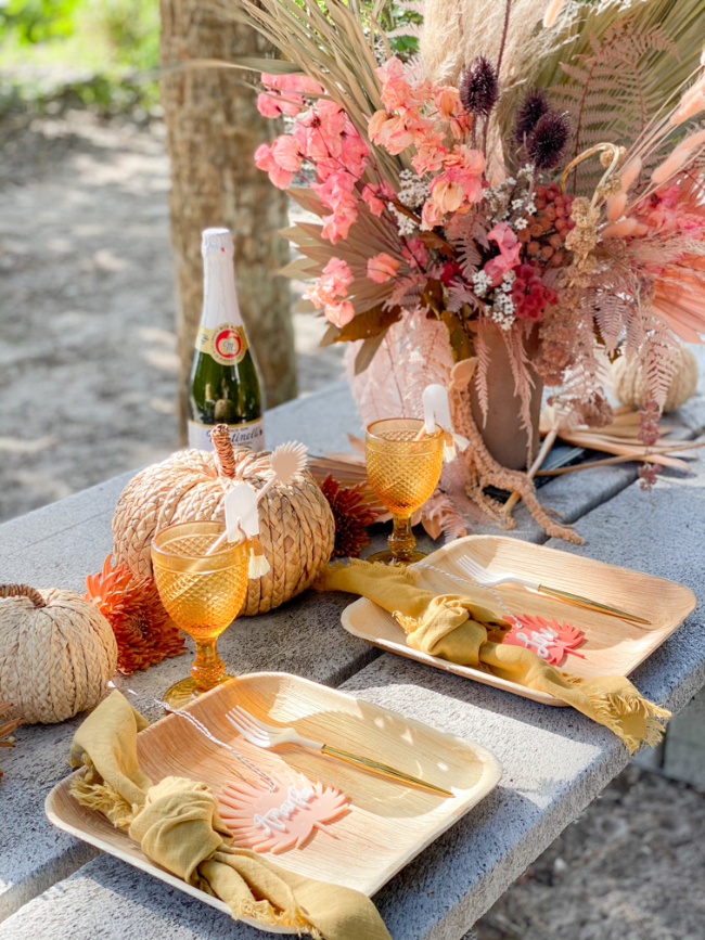 Fall Nights With Friends Bohemian Beach Picnic