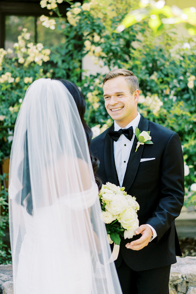 Timeless Black & White Sonoma Garden Wedding