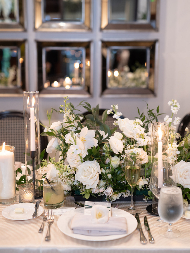 Sophisticated Lush Green & Classic White Wedding