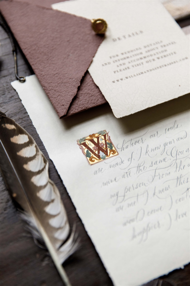 Luxurious & Romantic Burgundy Italian Wedding