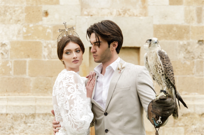 Luxurious & Romantic Burgundy Italian Wedding