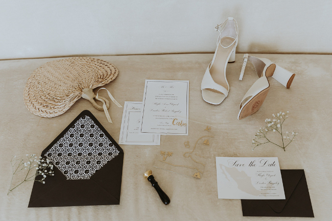Beautiful Blue & White Baby's Breath-Filled Cabo Wedding