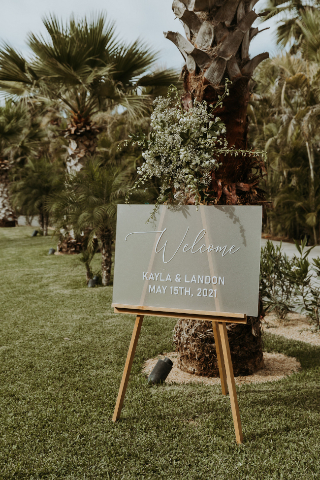 Beautiful Blue & White Baby's Breath-Filled Cabo Wedding