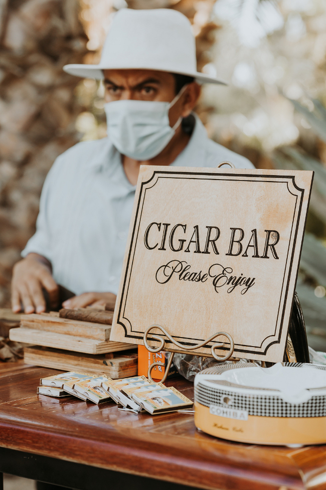 Beautiful Blue & White Baby's Breath-Filled Cabo Wedding