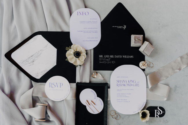 Industrial Grey & Lilac Wedding Inspiration