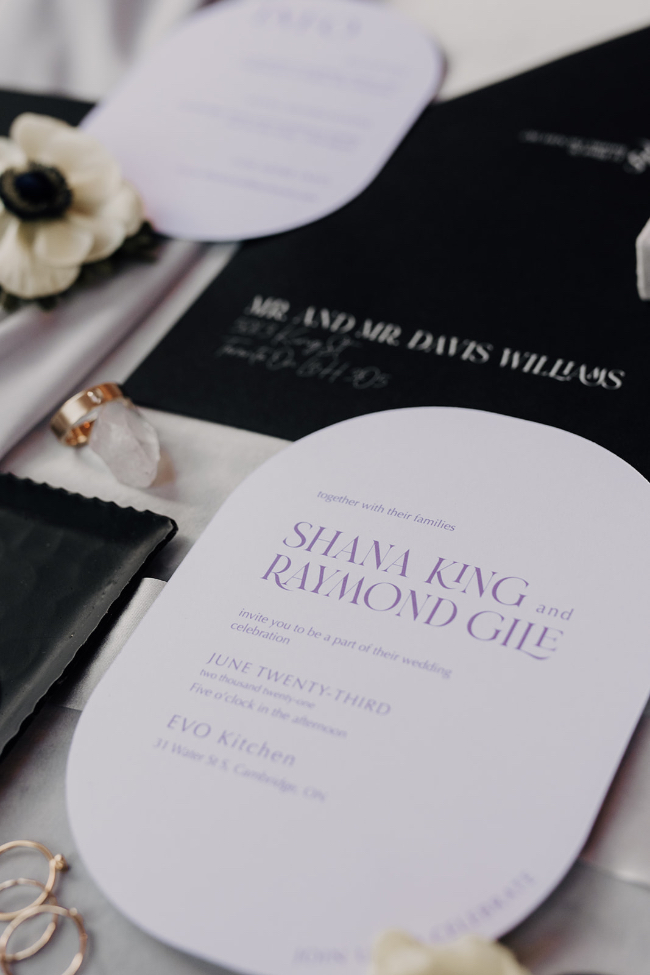 Industrial Grey & Lilac Wedding Inspiration