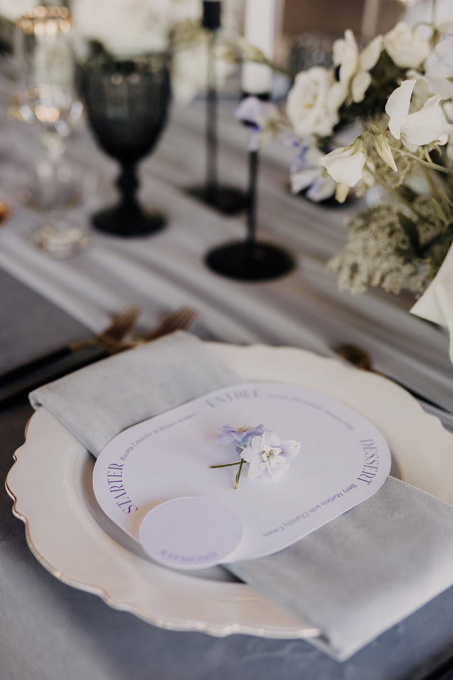 Industrial Grey & Lilac Wedding Inspiration