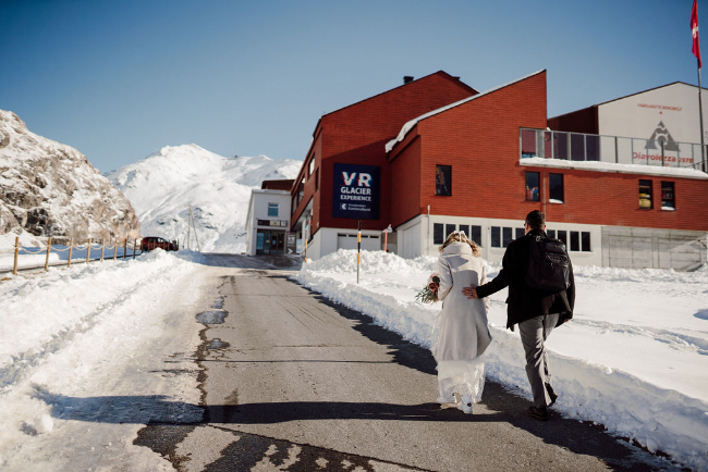 Stunning Elopement In St. Mortiz, Switzerland
